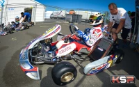 Muth devance David pendant les chronos OK-Junior du Mans
